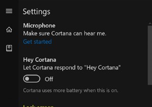 Windows10のロック画面でCortanaを有効にして使用する方法 