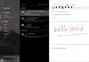 Windows10メールアプリの描画機能の使用 