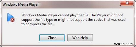 WindowsMediaPlayerはWindows10でファイルを再生できません 