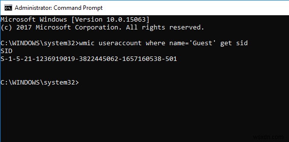 Windows 10でユーザーのセキュリティ識別子（SID）を見つける方法 