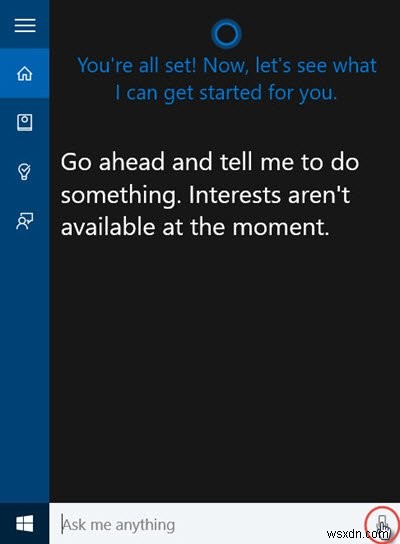 Windows10でCortanaを有効にしてセットアップする 