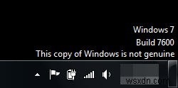 修正：このWindowsのコピーは本物ではありません 