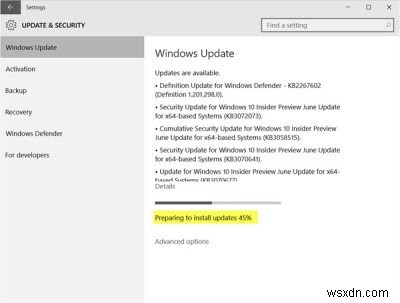 Windows10を新しいビルドにアップグレードする方法 