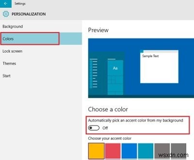 Windows10のスタートメニューとタスクバーに色を表示する方法 