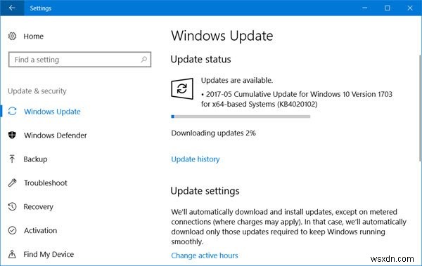 修正：Windows10アップデートエラーコード0x8024a105 