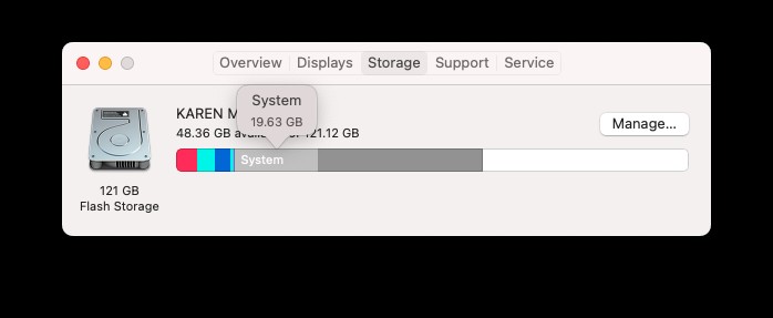 Macでシステムストレージを削除する方法 