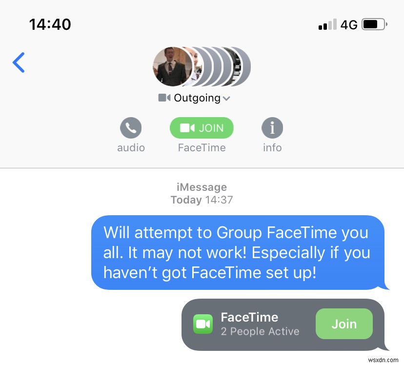 グループFaceTime通話を行う方法 