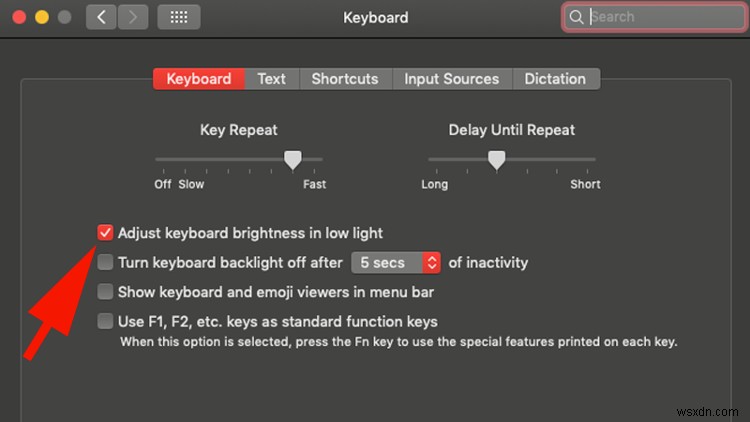 MacBooksのキーボードバックライトをオフにする方法 