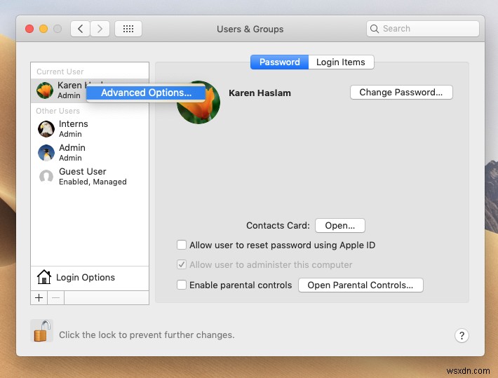 Macのユーザー名を変更する方法 