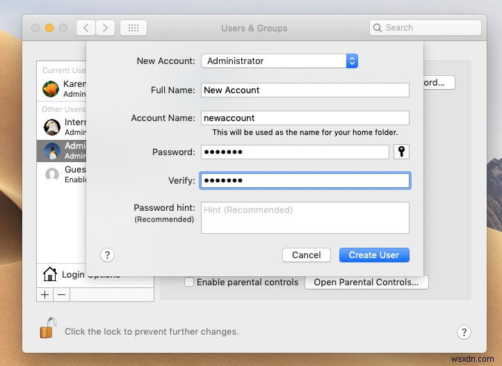 Macのユーザー名を変更する方法 