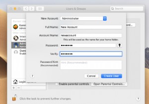 Macのユーザー名を変更する方法 