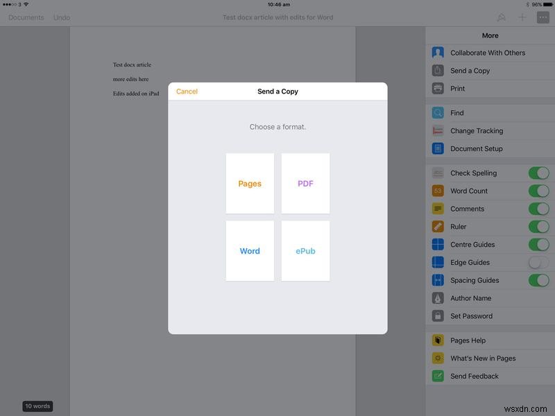 Mac、iPad、またはiPhoneで.docxWordファイルを開く方法 