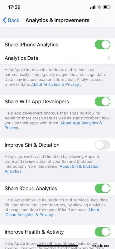 Siriの履歴とデータを削除する方法 