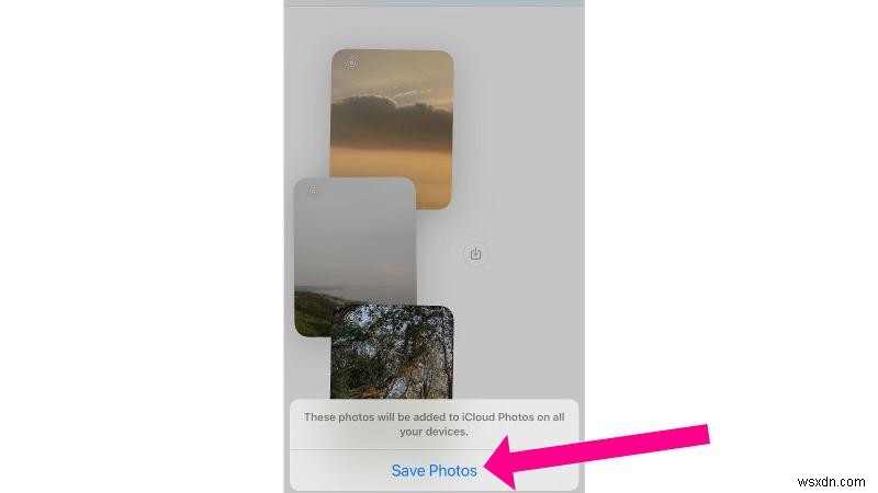 iPhoneのメッセージから写真を保存する方法 