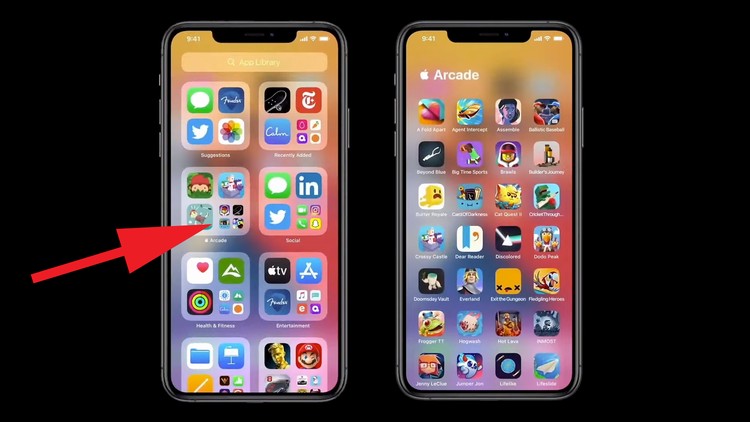 iOS14でアプリライブラリを使用する方法 