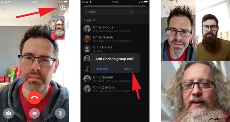 iPhoneのWhatsAppでグループビデオ通話を行う方法 