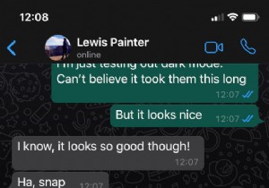iPhoneでWhatsAppのダークモードを有効にする方法