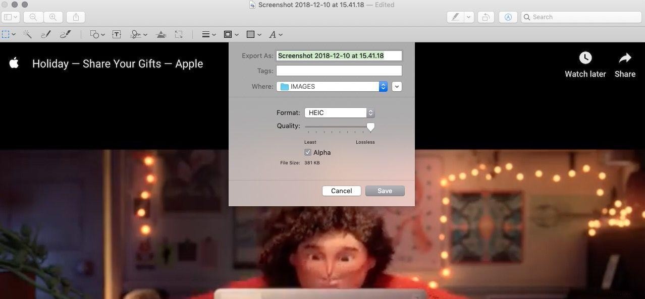Macで画像のサイズを変更する方法 