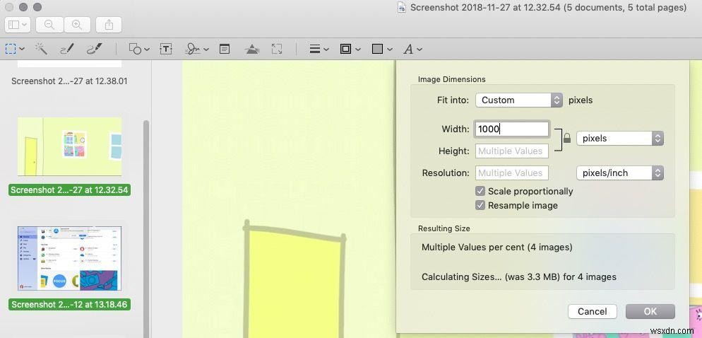 Macで画像のサイズを変更する方法 