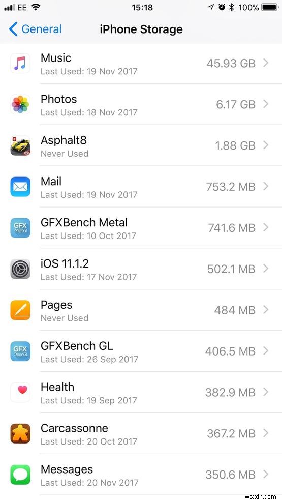 iPhoneのスペースを解放する方法 