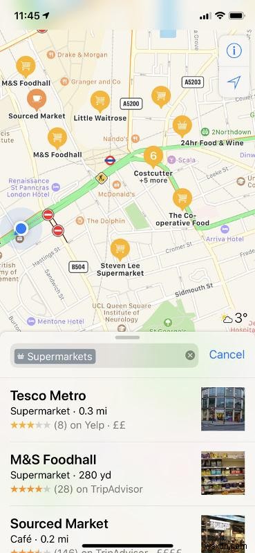 iPhoneでAppleMapsを使用する方法 