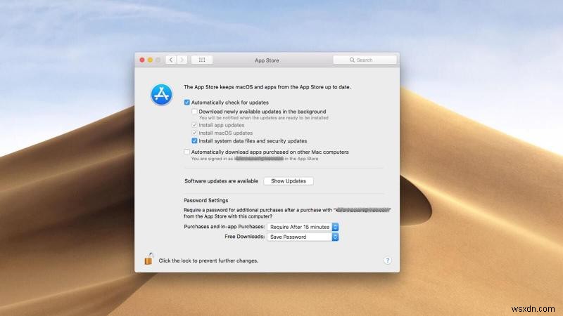 macOSアップデート通知ポップアップを停止する方法 