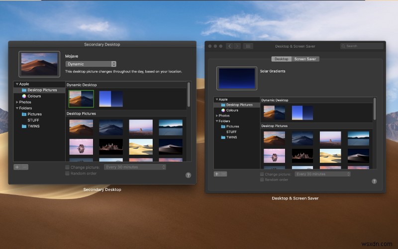 Mojave Dynamic Desktopの使用方法と、機能しない場合の対処方法 