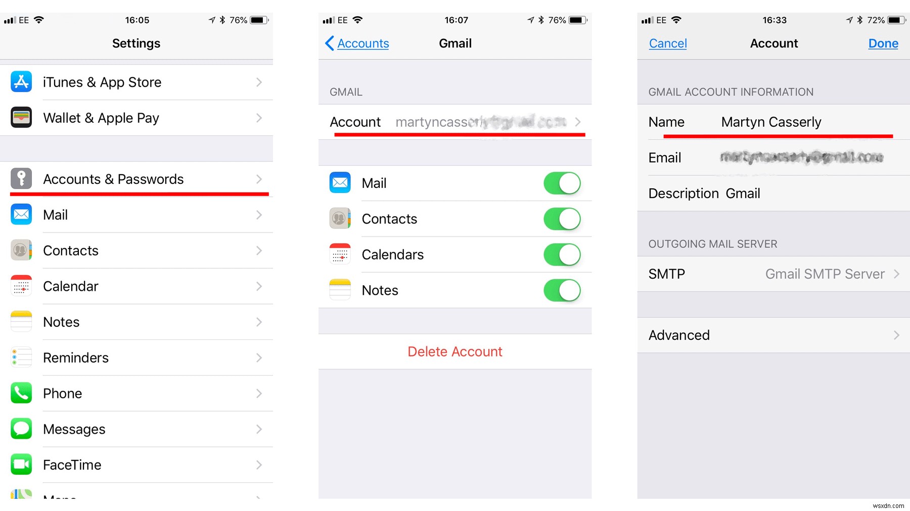 AppleMailでメール送信者名を変更する方法 