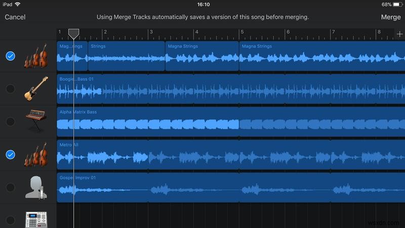 iPadおよびiPhone用のGarageBandで編集する方法 