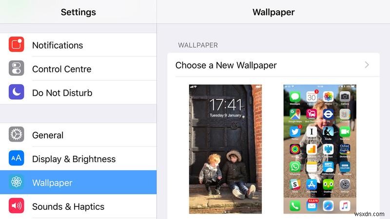 iPhoneとiPadで背景の壁紙を変更する方法 