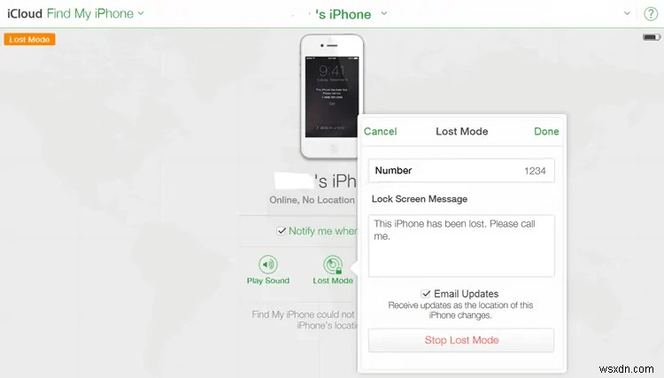 このiPhoneは紛失して消去されました-iPhone紛失モードのロックを解除します 