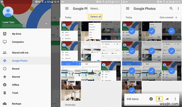 GoogleフォトからiPhoneに大量の写真をダウンロードする方法は？ 