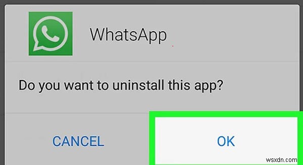 WhatsAppをアンインストールするとどうなりますか 