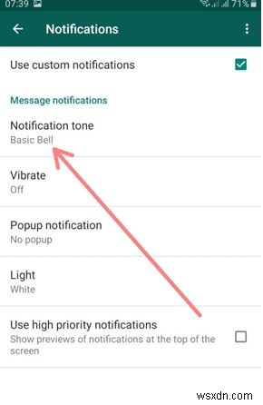 WhatsApp通知をオフにする方法 