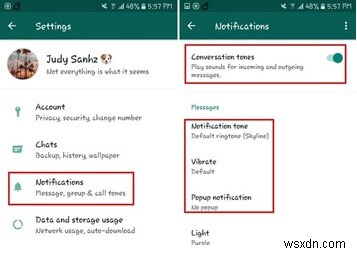 WhatsApp通知をオフにする方法 