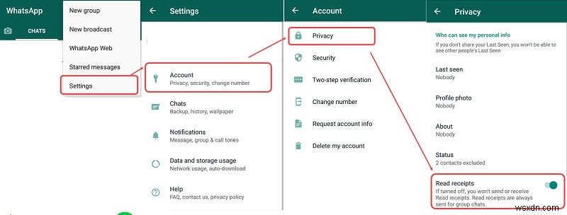 AndroidおよびiOSデバイスのWhatsAppからBlueTickを削除する方法 