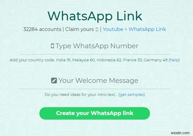 ユーザーのためのベスト5WhatsAppショートリンクジェネレーター 