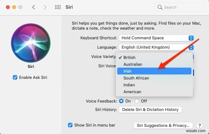 MacとiPhoneでSiriの音声と言語を変更する方法 