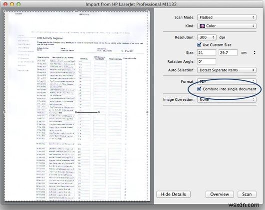 macOSでスキャンしたドキュメントをPDFに結合する方法 