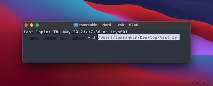 MacでPythonスクリプトを実行する方法 