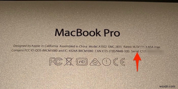 MacまたはMacbookのシリアル番号を確認する6つの方法 