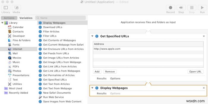 macOSでAutomatorを使用する方法 