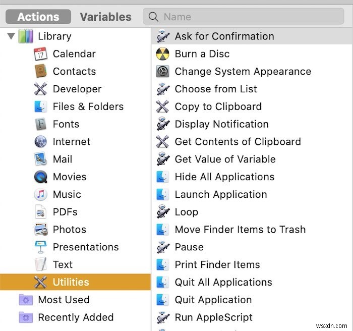 macOSでAutomatorを使用する方法 