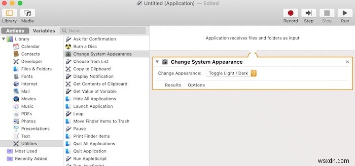 macOSでAutomatorを使用する方法 