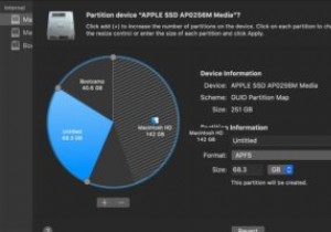 macOSでドライブをパーティション分割する方法 