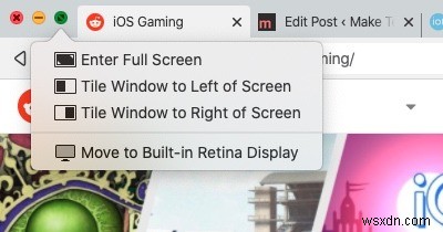 macOSでWindowsをスナップまたは分割画面にする方法 