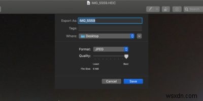 Macでプレビューを使用してHEICファイルをJPGに変換する方法 