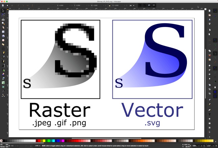 macOSでのベクターグラフィックスの操作 