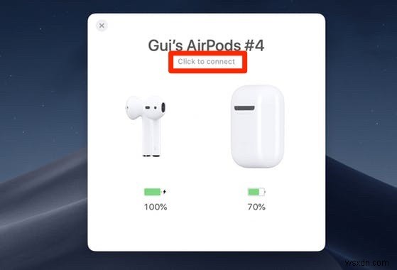 AirpodをMacに接続する方法 