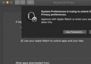 macOSCatalinaで「AppleWatchで承認」を使用する方法 